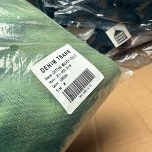 Denim Tears Green Cotton Wreath Hoodie